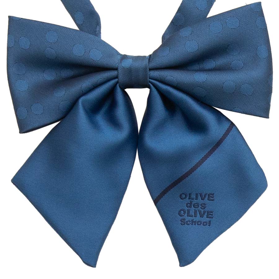 2K50033-c#70　ドット＆ロゴリボンブルー