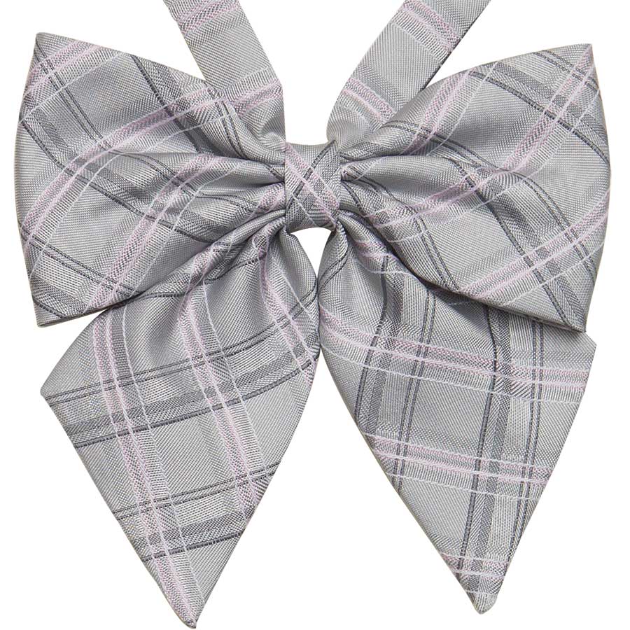 KRR193　大チェックグレーピンクリボン　ぺるそな！