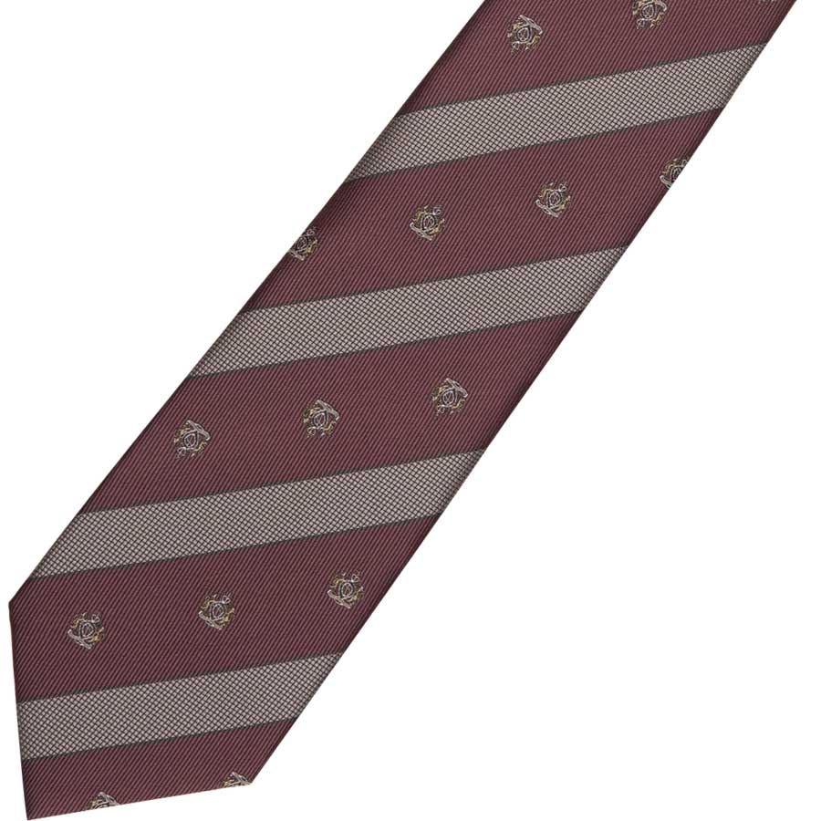 KRN69　クレスト小バスローズブラウンネクタイ　きみと見たあの日の夕陽