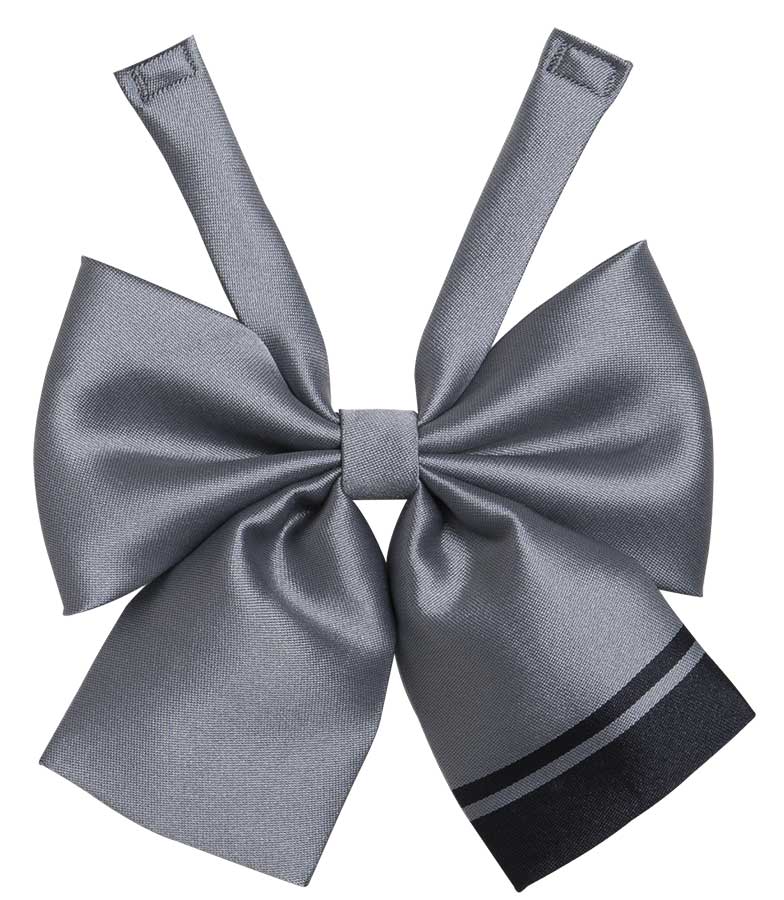 ワンポイントラインシルバー×紺オリジナルリボン BloomStar