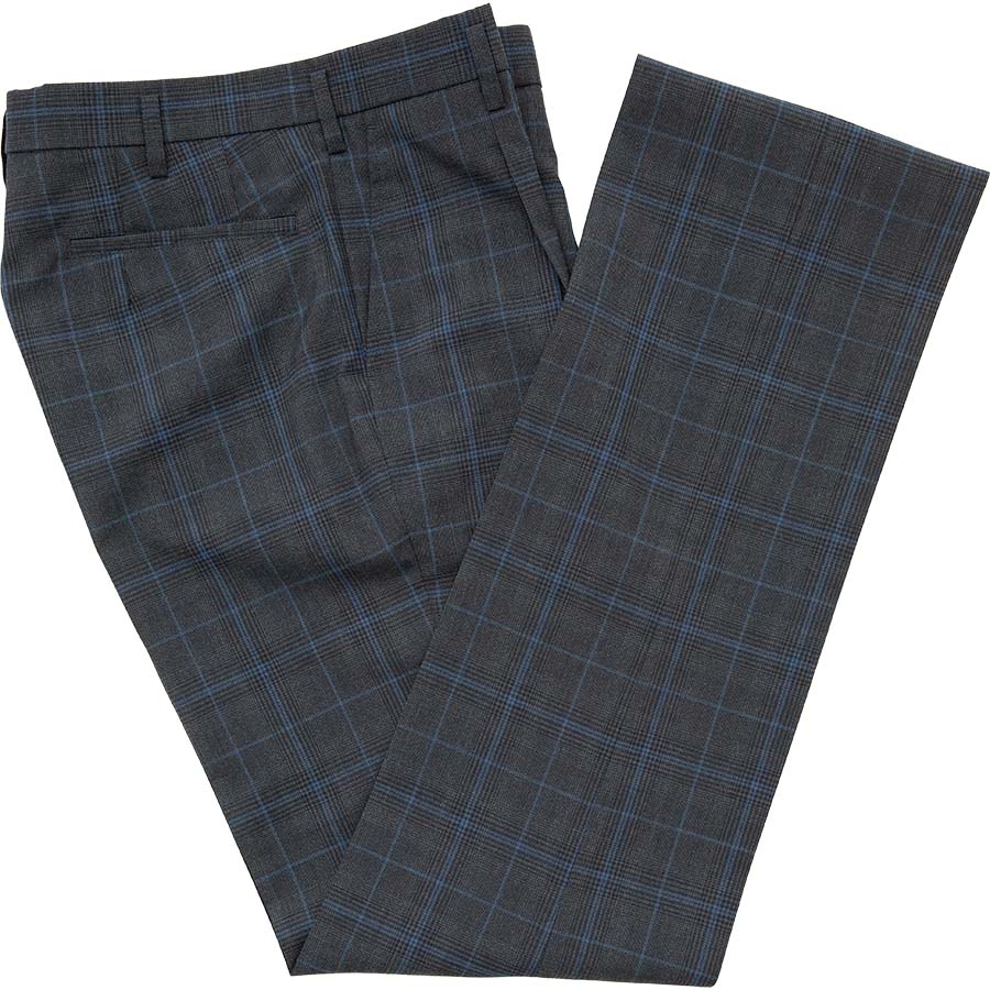 【夏用】SKRB443S1 窓際の木漏れ日　～グレンチェックブルーサマースラックス