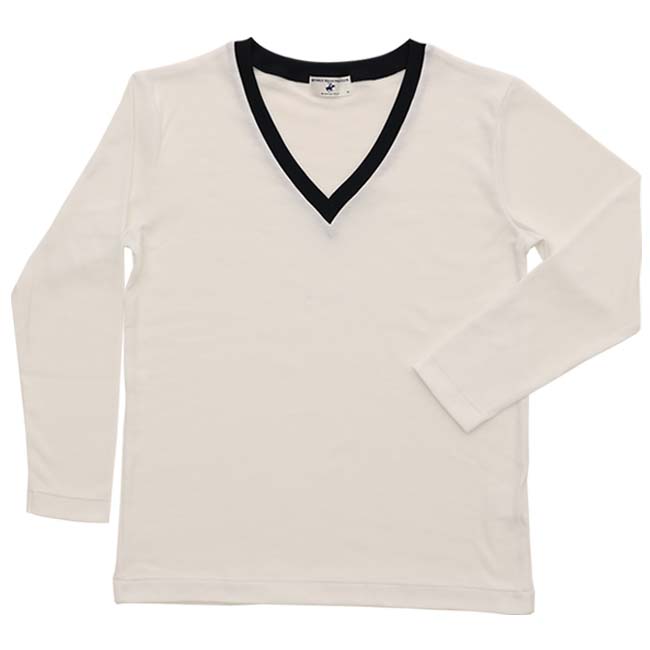 【500円オフ】BEVERLY HILLS POLO CLUB 七分袖セーラーズインナー白 KP50 KP10【オーダーメイド同時購入特典】