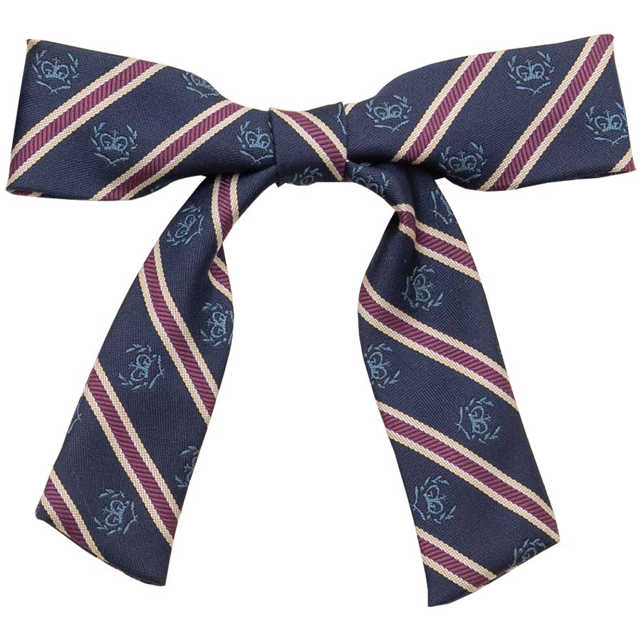 2K50041-88　クラウンストライプボウタイ　紺