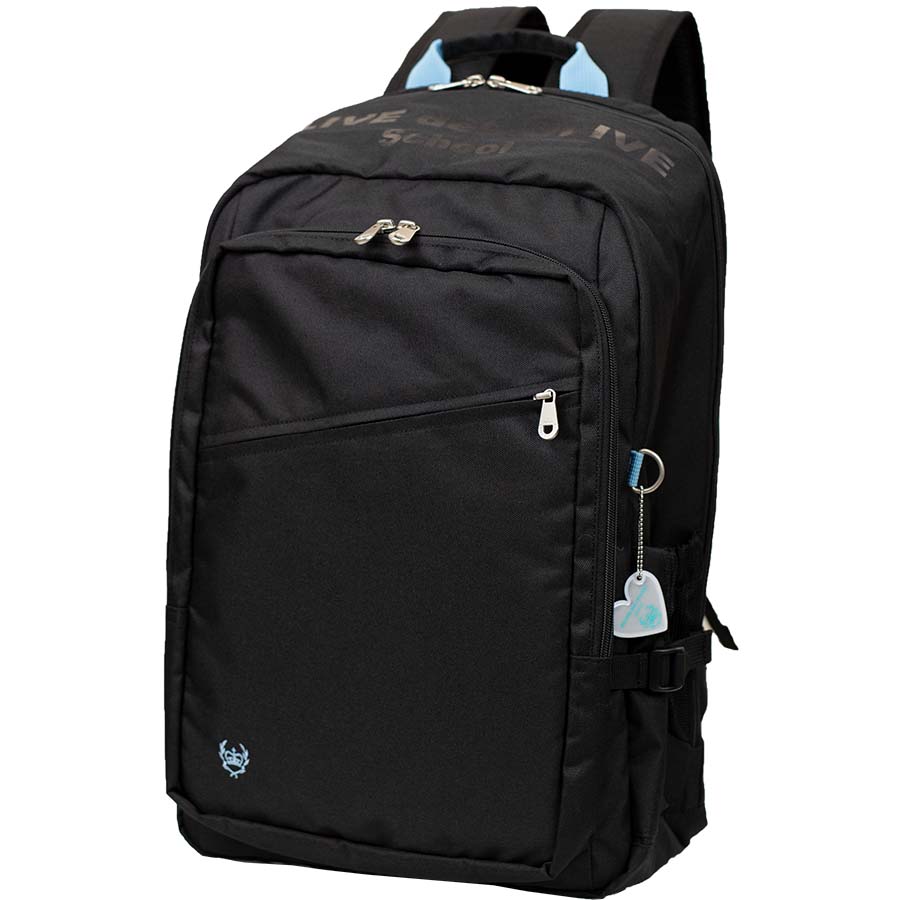 OLIVE des OLIVE 2K30038-65 モバイルケース付きデイパック（黒×サックス）