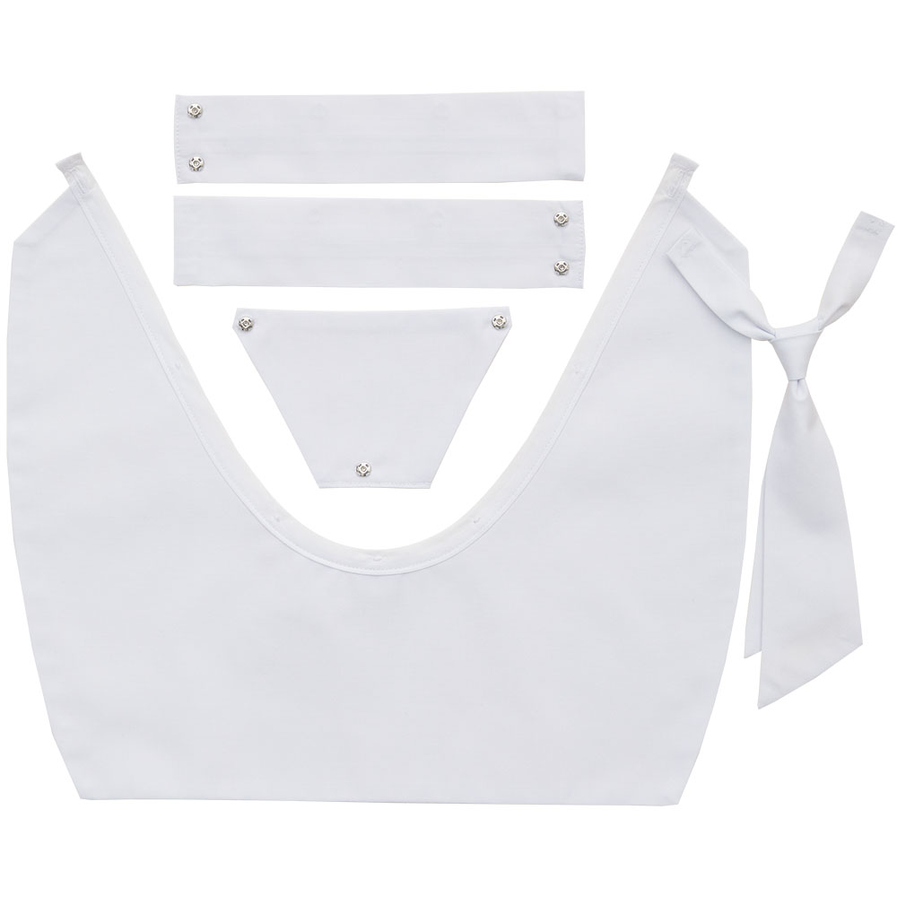 Genius Prime/Gentle ～ 浅角浅型/無地えりセット（白生地）