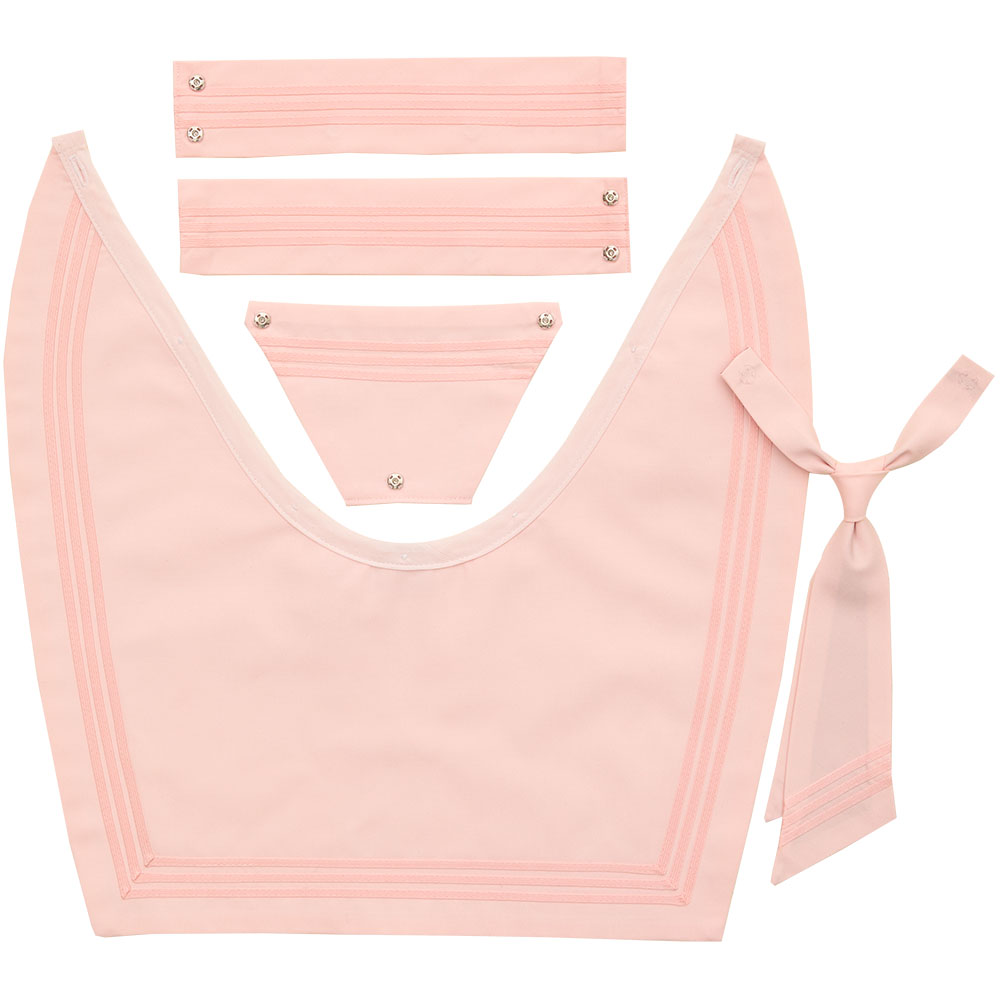 RISA SWEET ～ なめらか深型 ピンク3本ピンクブレードえり【タイ付き】