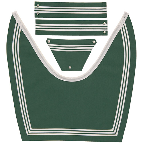 RISA EMERALD ～ なめらか深型フォレストグリーン3本ブレードえり