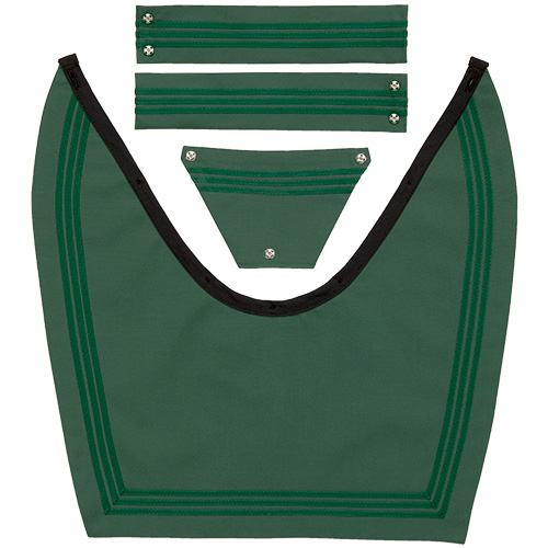 RISA FOREST ～ なめらか深型フォレストグリーン3本ブレードえり