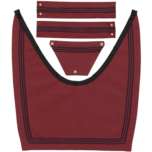 RISA 106 ～ 直線深型 えんじ3本ブレードえり