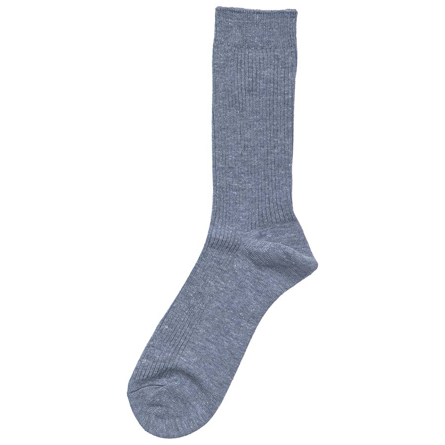 男女兼用無地スクールソックス（ライトグレー）