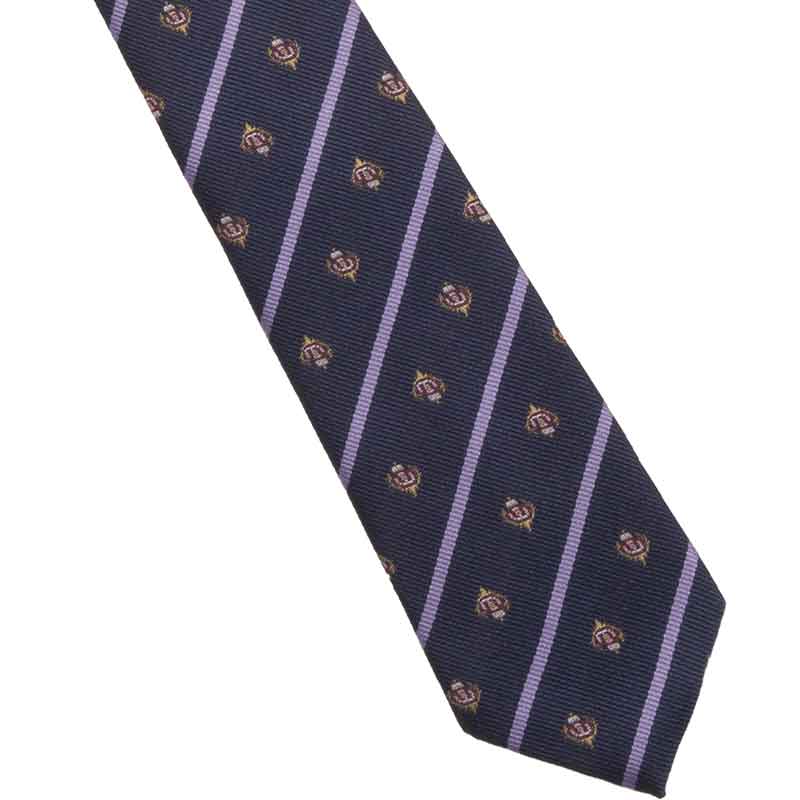 紺クレスト・パープルラインネクタイ モスクワの宮殿
