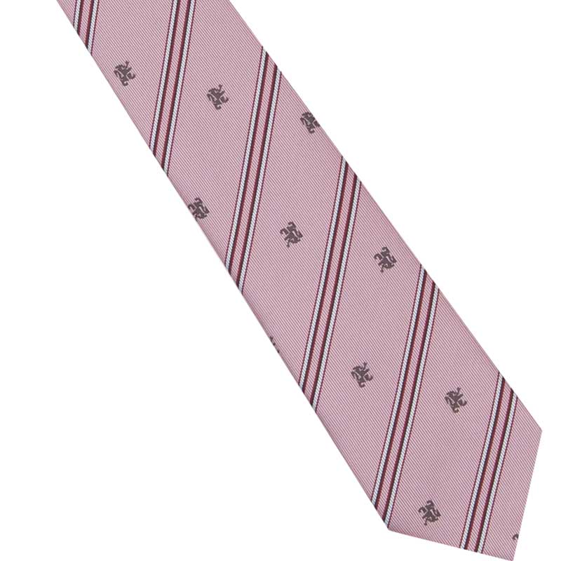 サーモンピンククレストネクタイ バーニングラブ