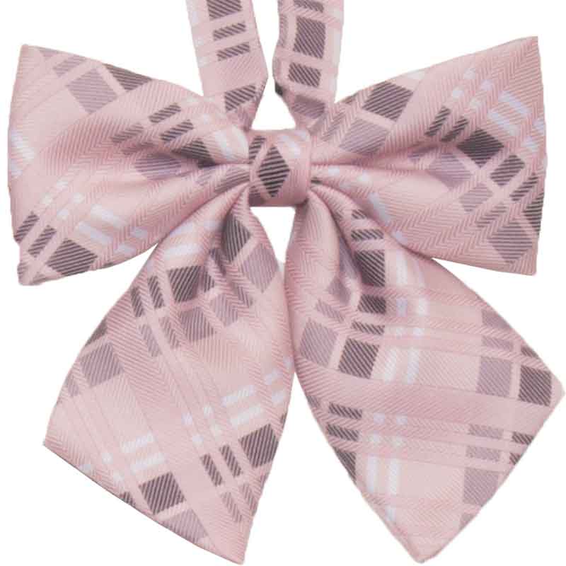 マドラスチェック（ピンク）リボン すとろべりーぽっぷ