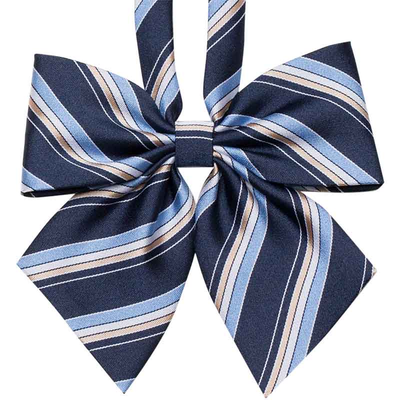 紺サックスベージュストライプリボン Sunlight Planet