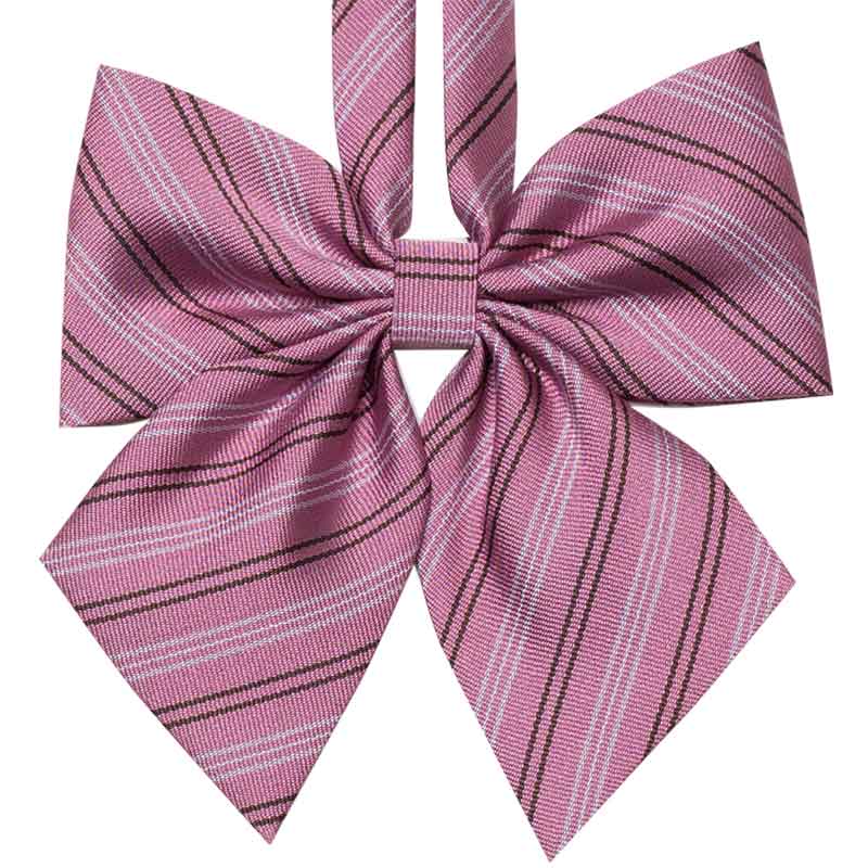 ピンクブラウンピンストライプリボン Peach Kiss