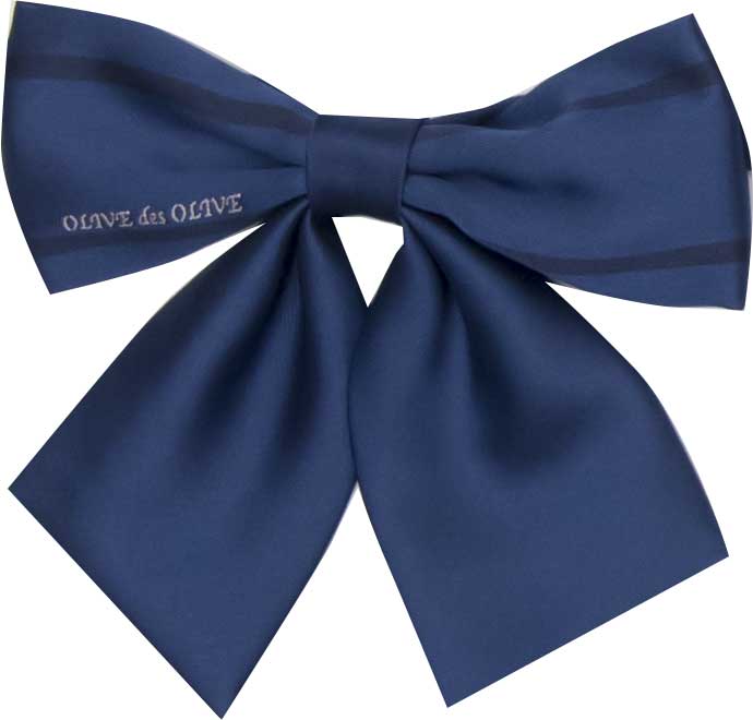 ツートンロゴ　紺リボン メロディーは風に乗って