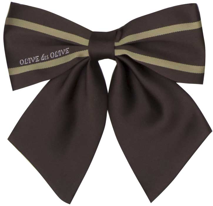 ツートンロゴ　茶リボン カフェテリアのひととき