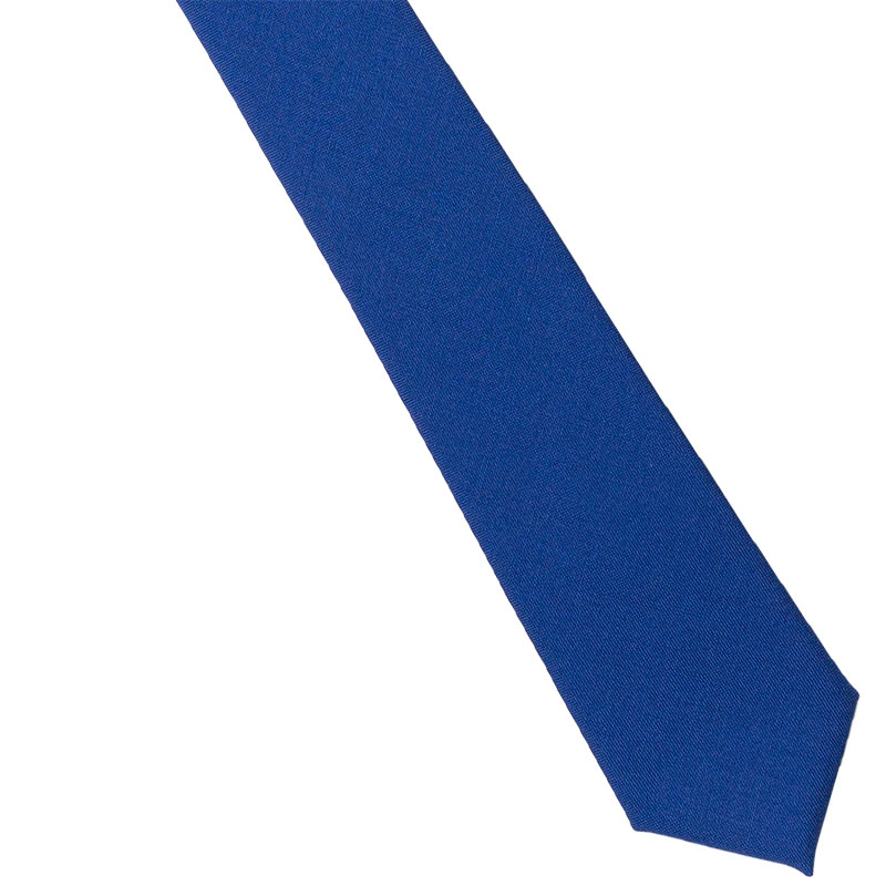 無地マットネクタイ 青 River Leshy