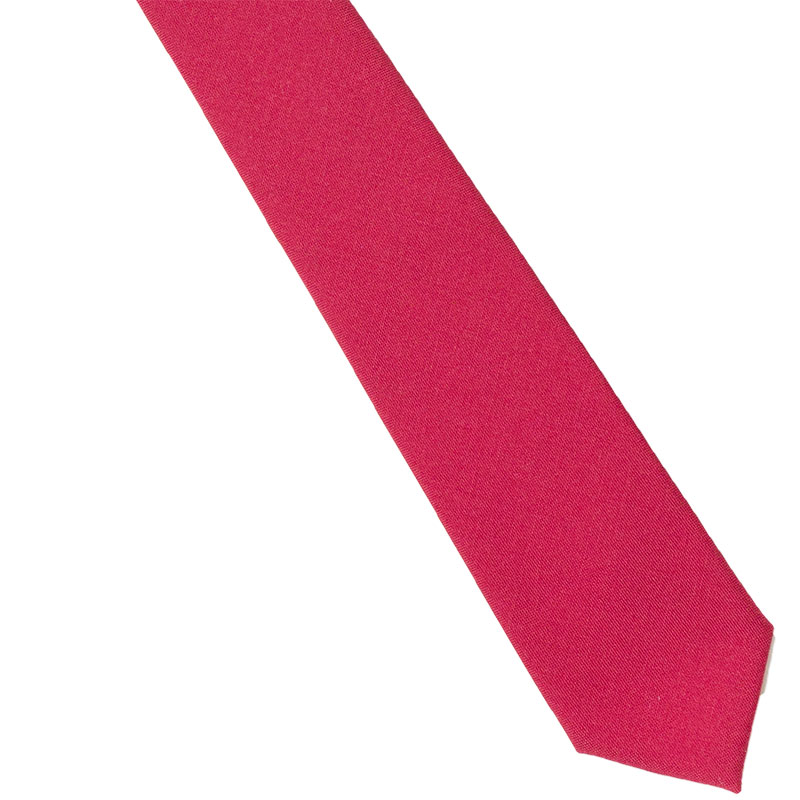 無地マットネクタイ 赤 Berry Leshy