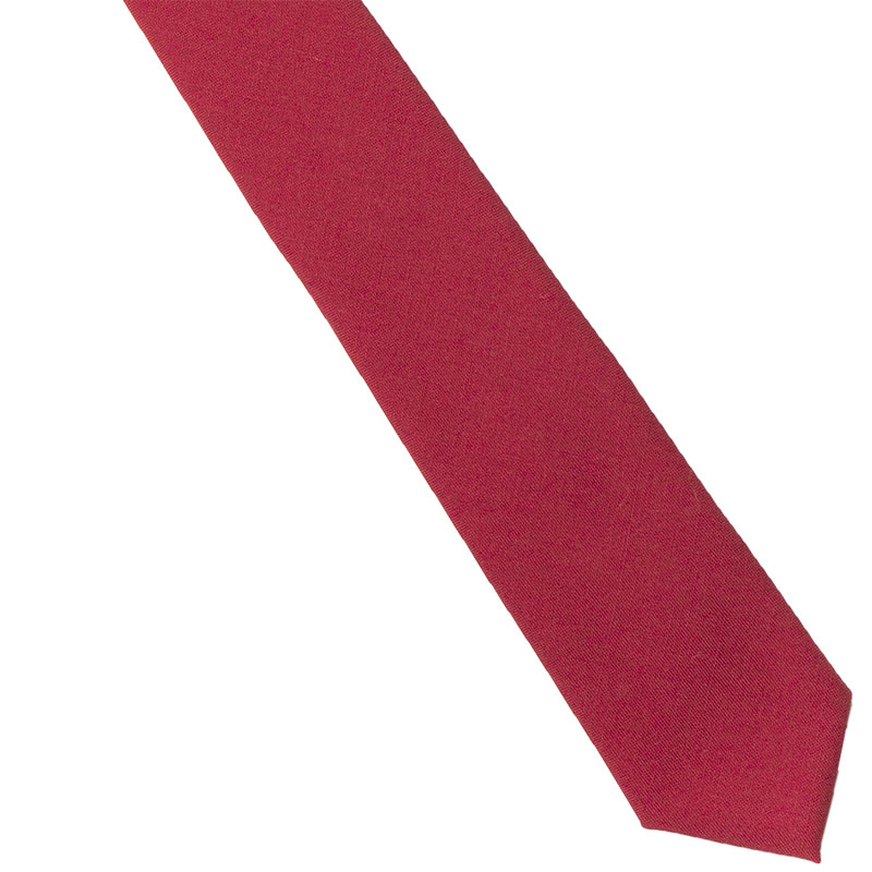 無地マットネクタイ えんじ Light Leshy