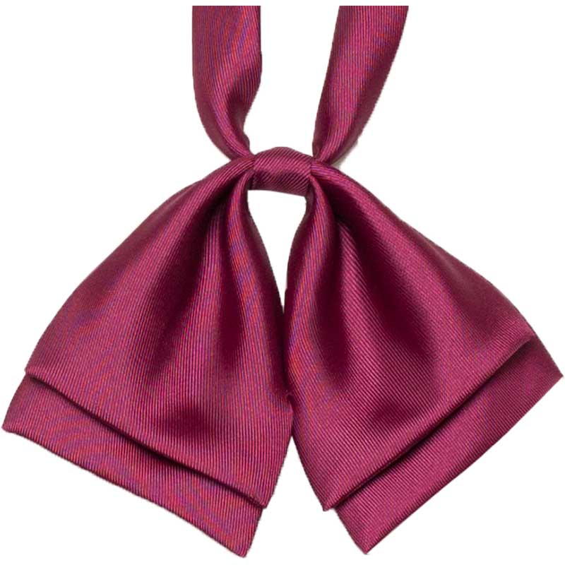 ダブル蝶タイ　えんじ Light Brownie