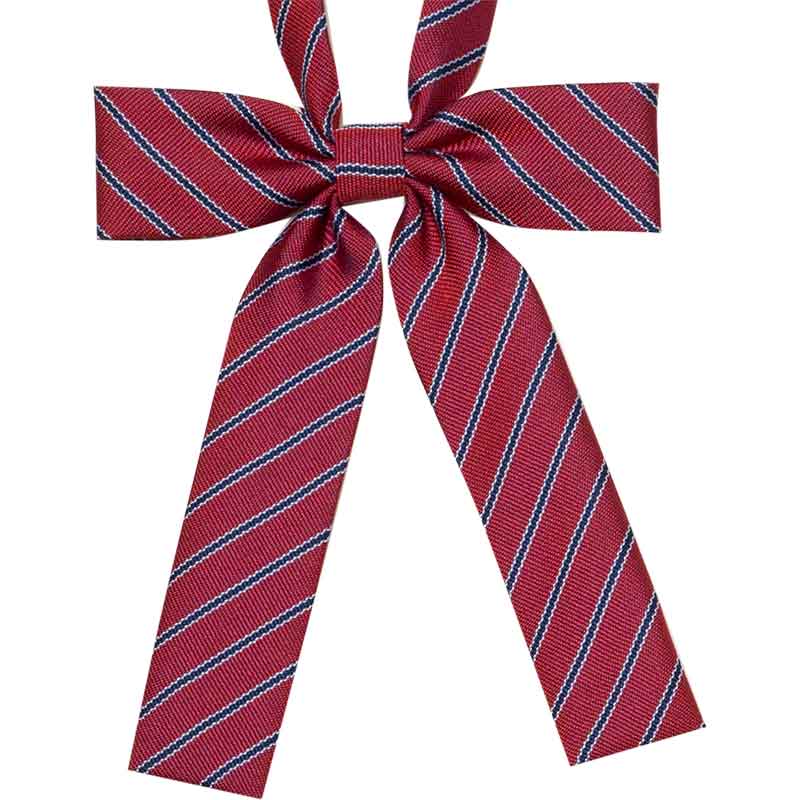ボウタイ　えんじストライプ Rising Whisp