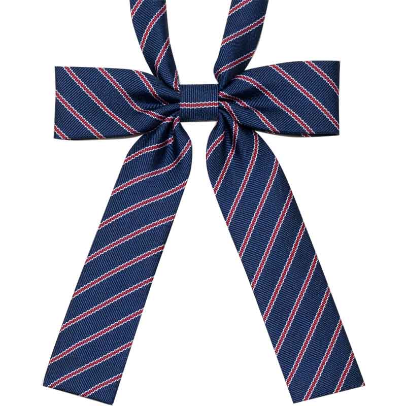 ボウタイ　紺ストライプ Star Whisp