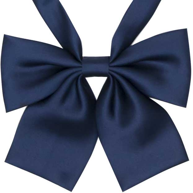 小さめ無地光沢リボン（紺） Planet Elemental