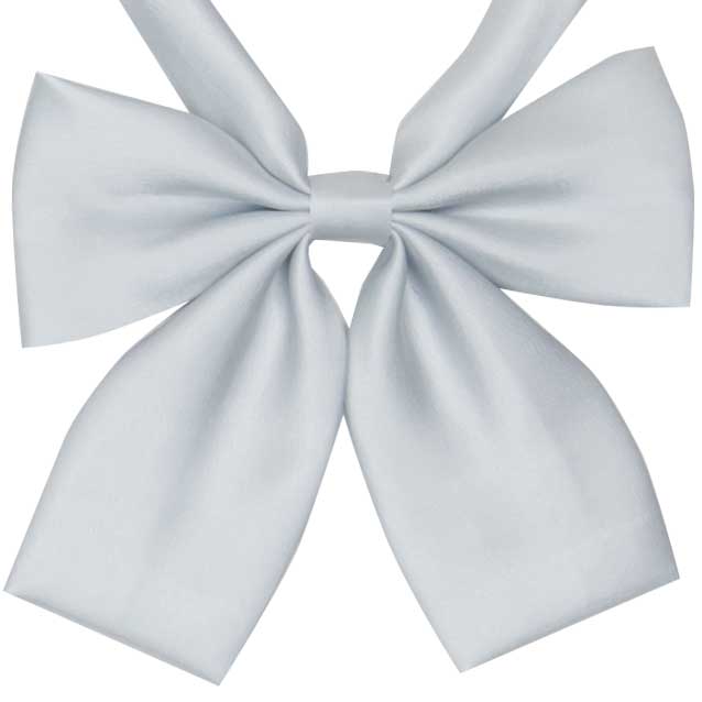 小さめ無地光沢リボン（シルバーグレー） City Elemental