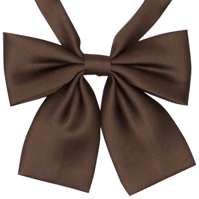 小さめ無地光沢リボン（こげ茶） Chocola Elemental