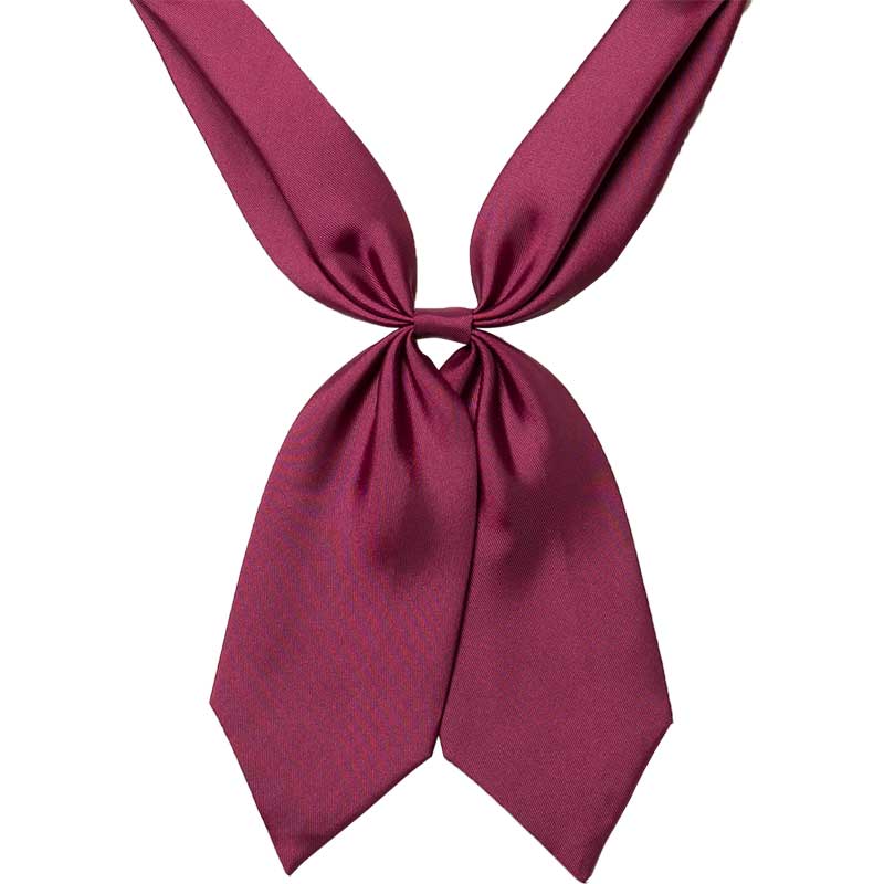 セーラー結びタイ えんじ Light Silky