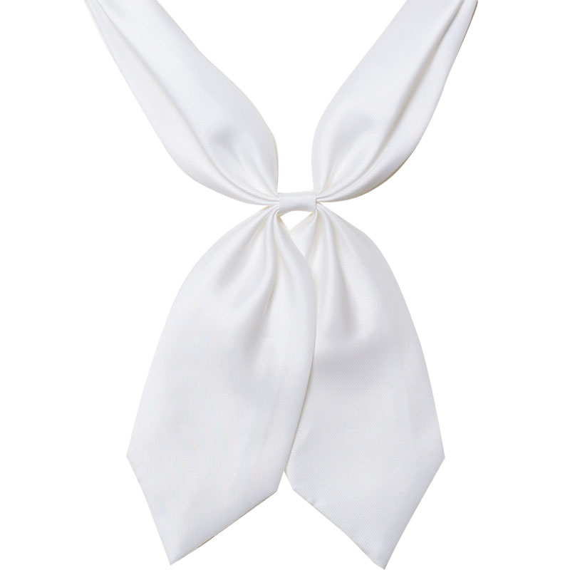 セーラー結びタイ 白 Baby Silky