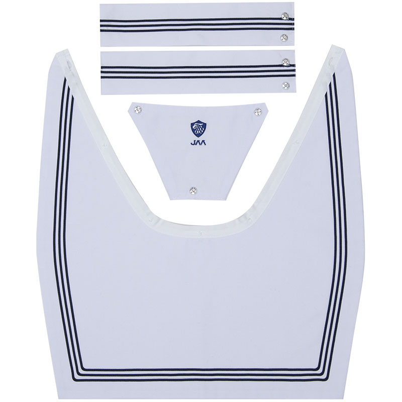 日本航空高校通信制課程セーラー服用3本線スタンダードえり（白）（JAA)