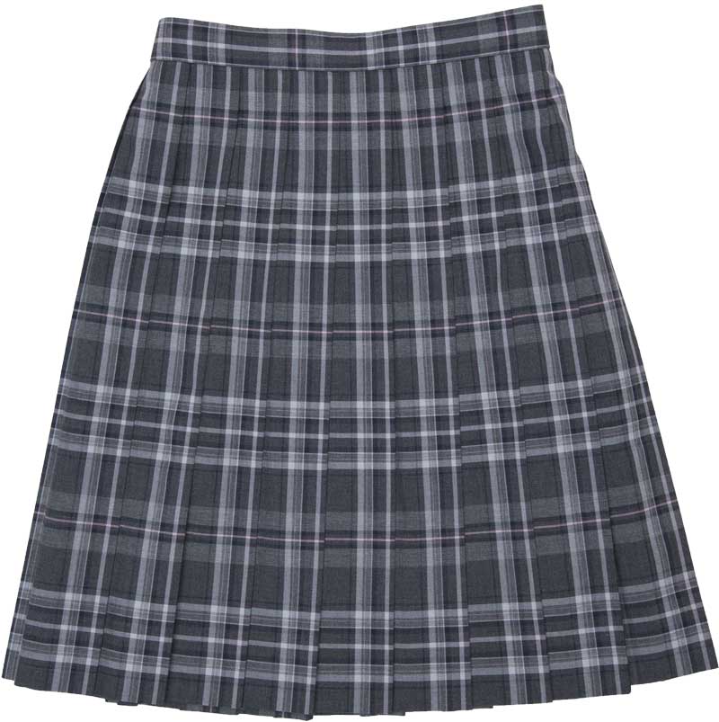 SKR411 真夏の雪　～濃淡グレーピンクチェックサマースカート