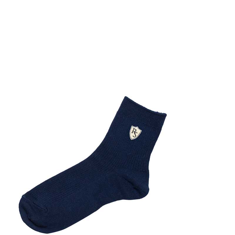 リサ アンド ザ スターライトロゴ入り紺スクールショートソックス(17cm)　乙女の雫