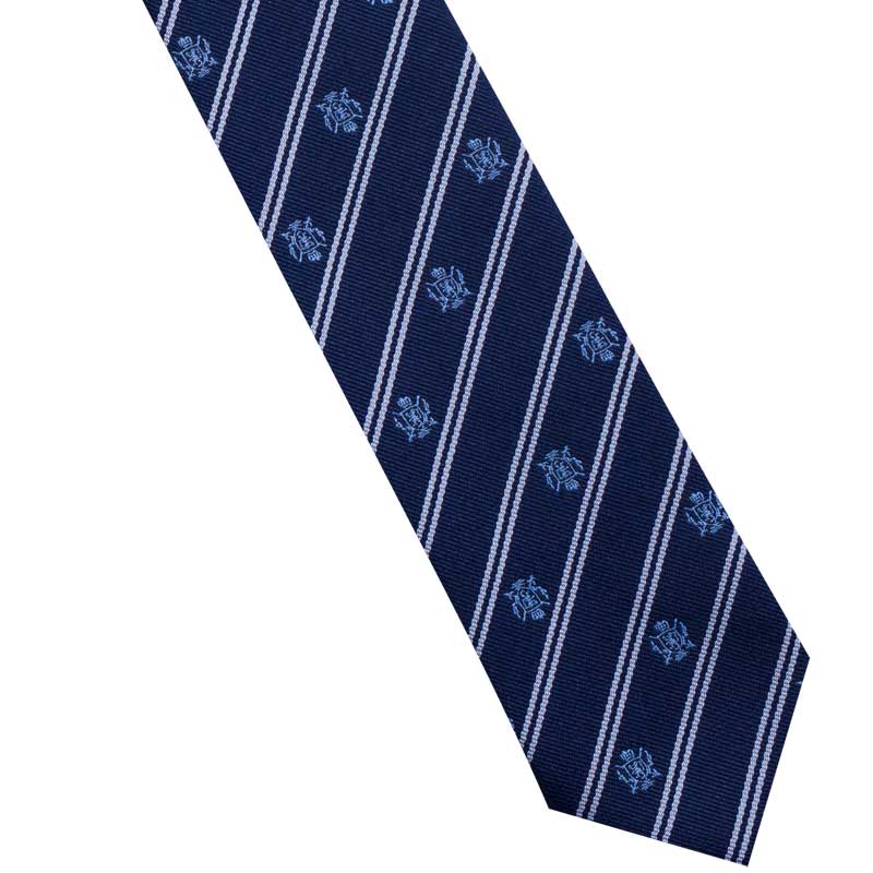 紺サックスクレストネクタイ アマンダ