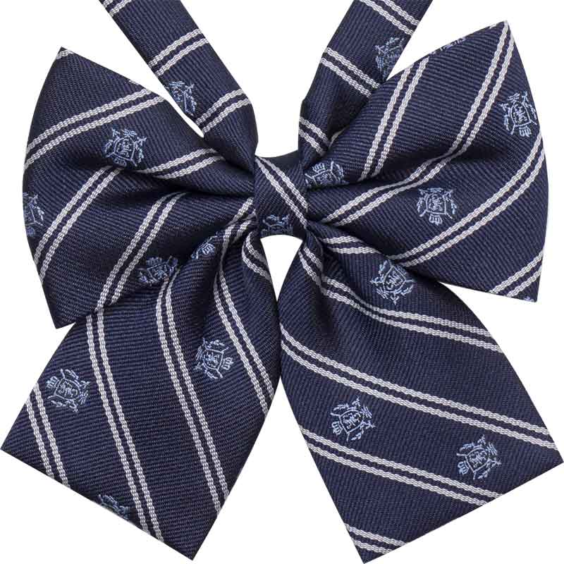 紺サックスクレストリボン アマンダ