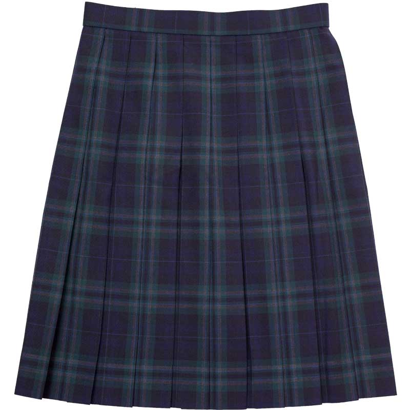 WKR424 部活帰りの寄り道　～濃紺×緑大柄チェックスリーシーズンスカート