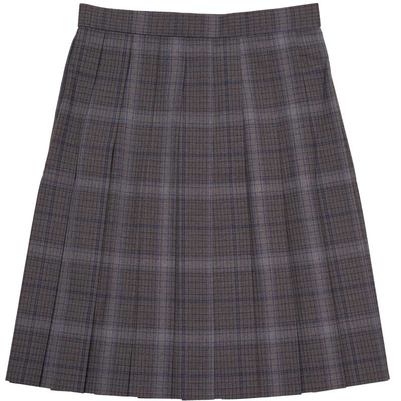 SKR414 夏の夜のとばり　～グレーグレンチェック紺ラインサマースカート