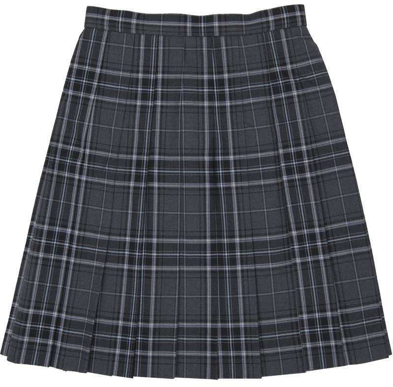 WKR89 恋グレー　～グレーチェック水色スリーシーズンスカート