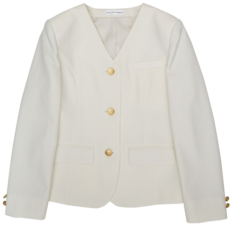 リサ アンド ザ スターライト エンブレム付き女子オフホワイトイートン