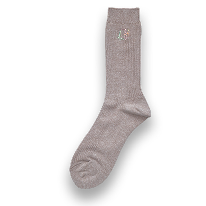 黄柳野高等学校男女兼用ソックス　ベージュ