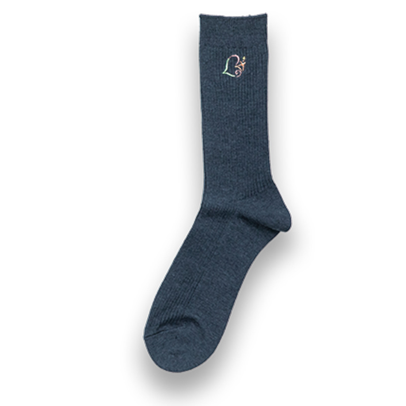 黄柳野高等学校男女兼用ソックス　チャコールグレー