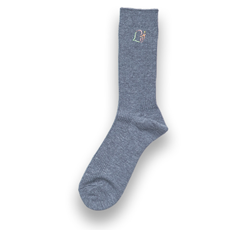 黄柳野高等学校男女兼用ソックス　ライトグレー