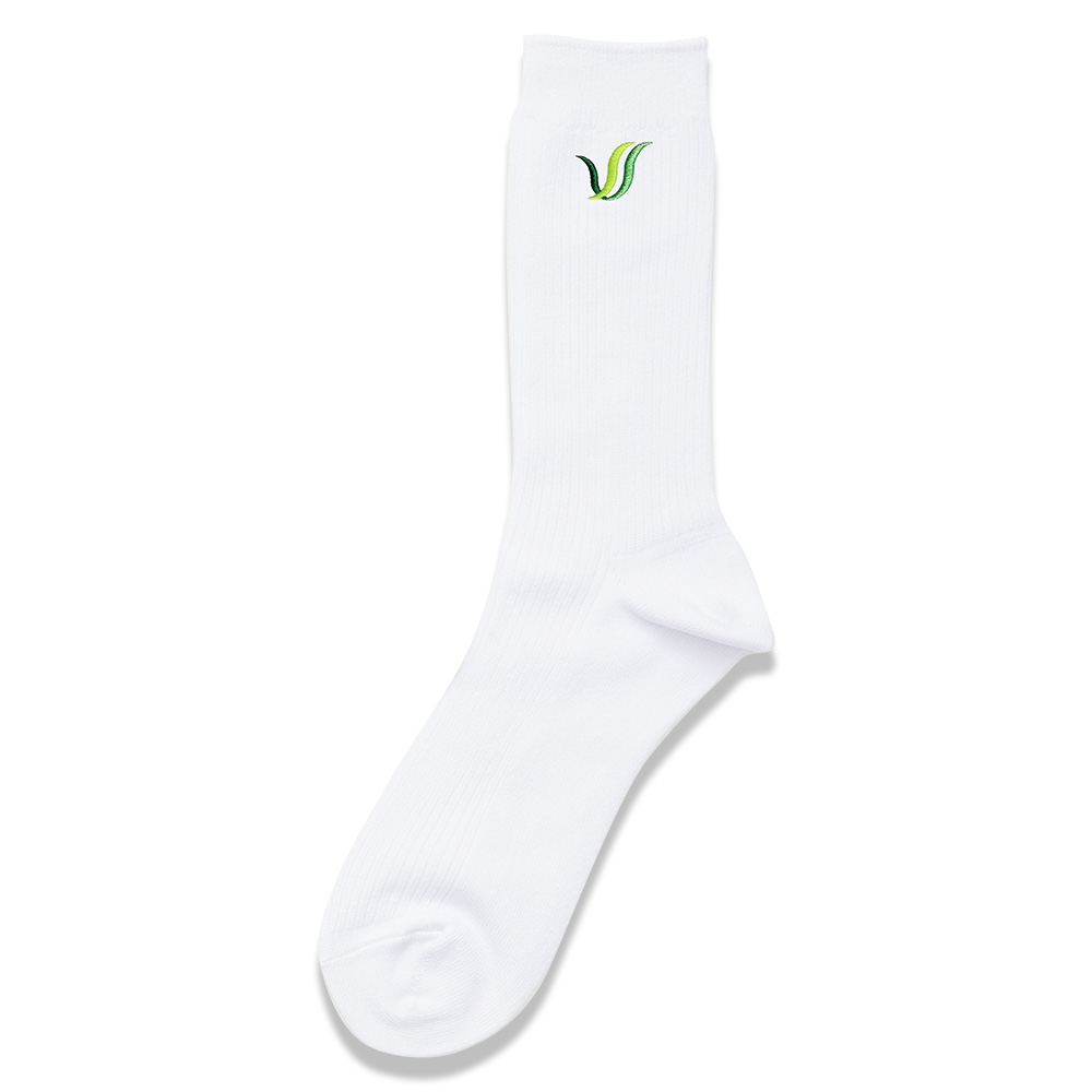 豊翔高等学院男女兼用ソックス　白