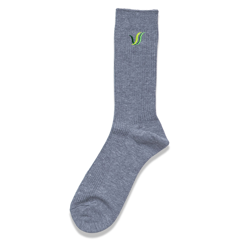 豊翔高等学院男女兼用ソックス　ライトグレー