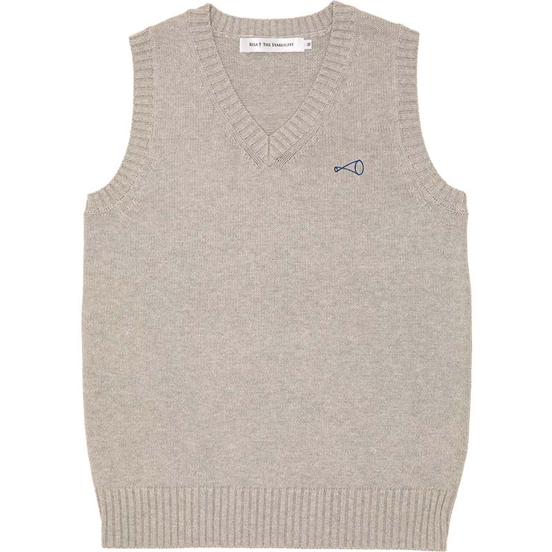 シンギュラリティ高等学校綿ニットベスト（グレー）