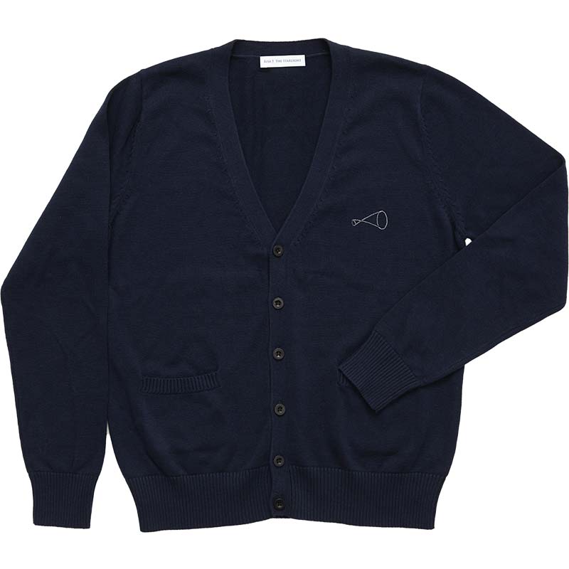 シンギュラリティ高等学校 ロゴ入り綿カーディガン（紺）