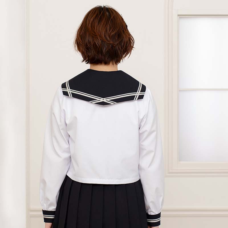 シンギュラリティ高等学校セーラーえりセット（紺）