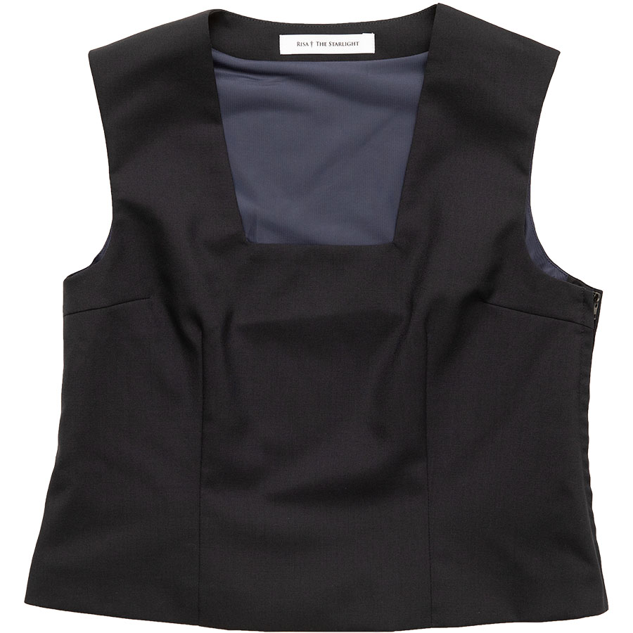 紺無地かぶりベスト（夏用）